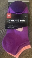 Under Armour  Girls UA  Heatgear. Socks  Youth  13  5K 4 Y No Show 3 pairs