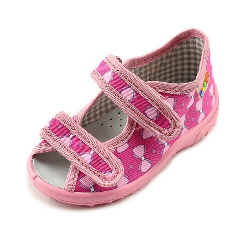 Nazo Girls Canvas Open Toe Sandals with Leather Innersole - Picture 7 of 8