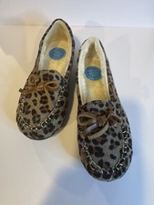 Kids Suede Moccasins Slippers Sizes 12
