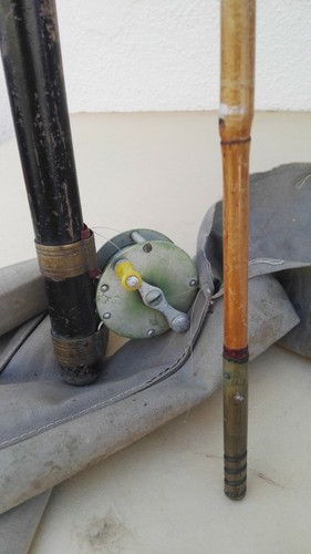 Canne à peche pour truite en partie bambou refendu et son étui - Photo 3/4