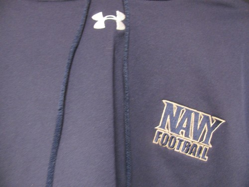 NAVAL ACADEMY NAVY UNDER ARMOUR UA MEN FOOTBALL HOODIE SWEATSHIRT SIZE XL - Picture 3 of 8