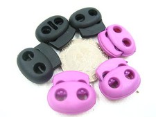 black purple mini Toggles Cord Adjusters Orbs Spring Loaded cord locks Rope lock