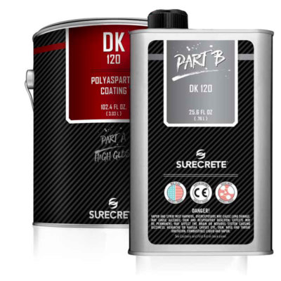 Concrete Sealer DK 120 High Gloss. Polyaspartic Fast Dry Top Concrete Floor