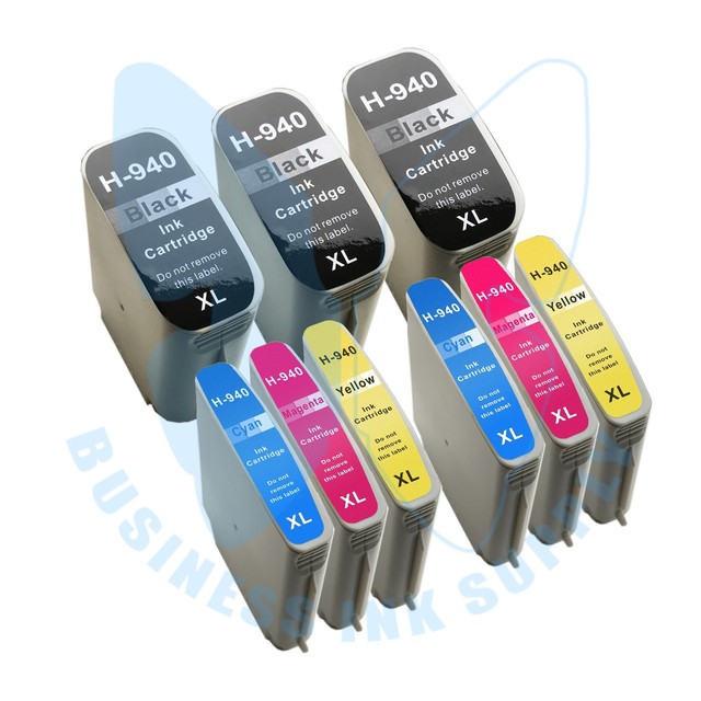 9 PACK New 940XL 940 Ink Cartridges for HP OfficeJet Pro 8000 8500