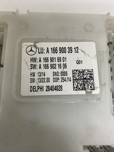 Mercedes W166 X166 Hinten Sam Modul Sam Steuergerät Control Unit A1669003912 - Bild 3 von 4