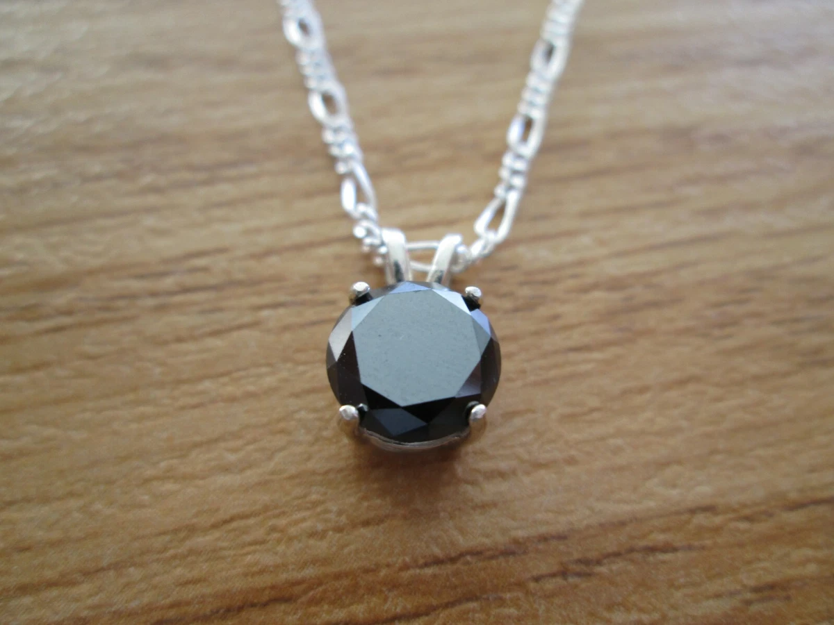 Fake black diamond necklace sale