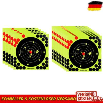 8-inch Splatter Target Adhesive Shooting Target Shooting Paper (50pcs)