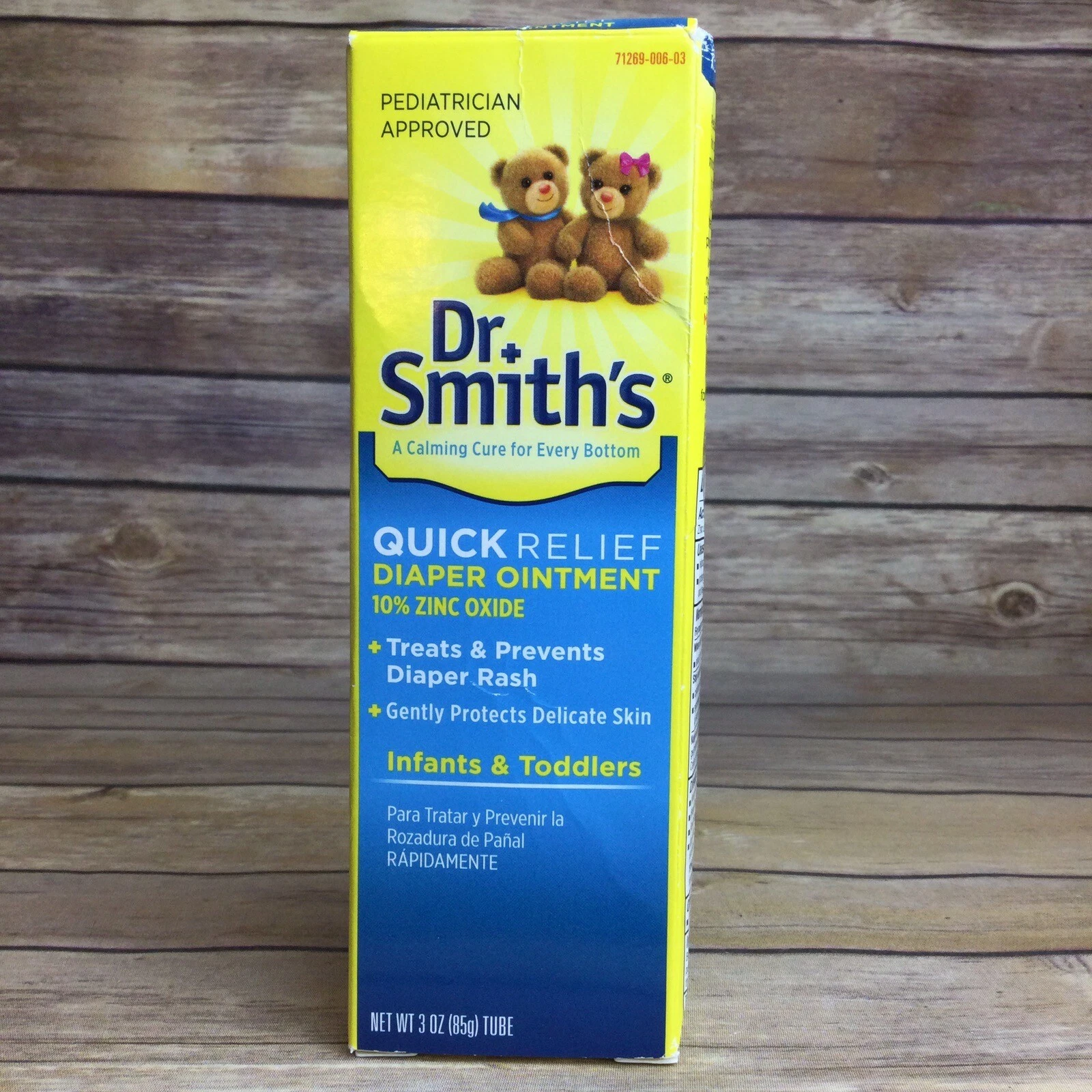 Dr. Smith's Quick Relief Diaper Rash Ointment, Box Has Some Wear