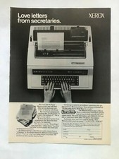 Xerox 620 Memorywriter Vintage 1984 Print Ad