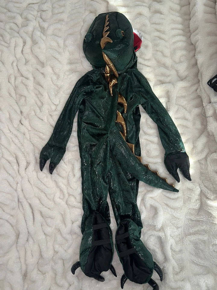 Fantasia de dinossauro Dream Play Imagine tamanho 4T corpo inteiro 1 peça 4 a 5 anos - Imagem 2 de 4