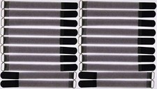 20 x Cable Hook and Loop FK 20cm x 20mm Black Hook and Loop Hook and Loop Cable Ties Tape Eyelet