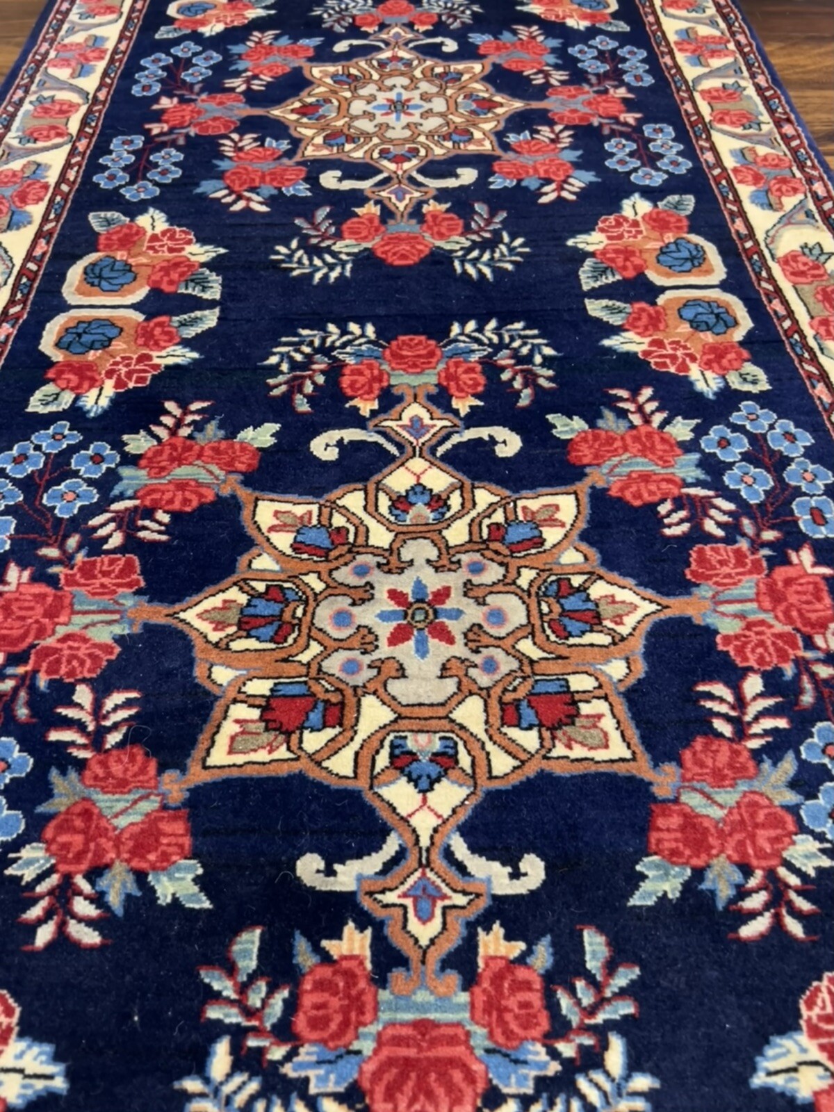 Super Fine Unique Genuine Hand Knotted Area Rug Carpet Floral  2’8”x6’10”,#26364
