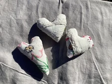 Primitive  Vintage Hearts  Bowl Fillers Valentine’s Day Lot Of 3