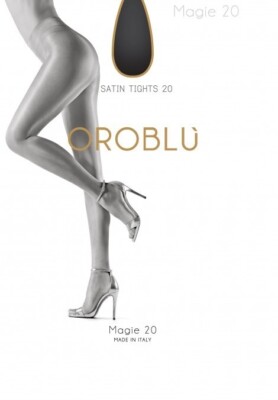 Oroblu Magie 20 Sheer Shiny Satin Tights Pantyhose Hosiery Made in Italy