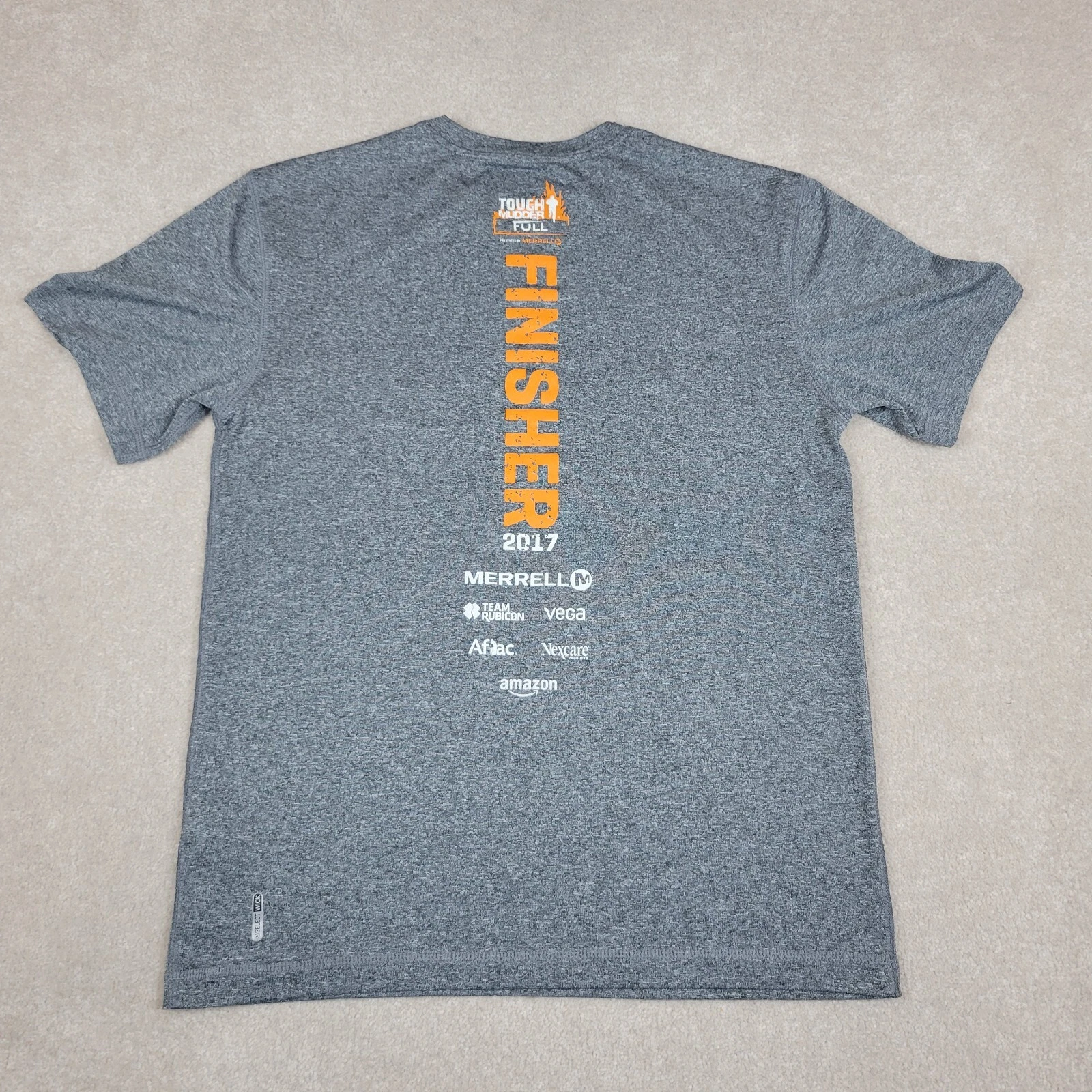 merrell tough mudder 2017 finisher select wick active run shirt