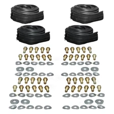 4 PACK FENDER BEADING SEALS W/ HARDWARE VOLKSWAGEN T1 BUG SUPER BEETLE 1946-1979