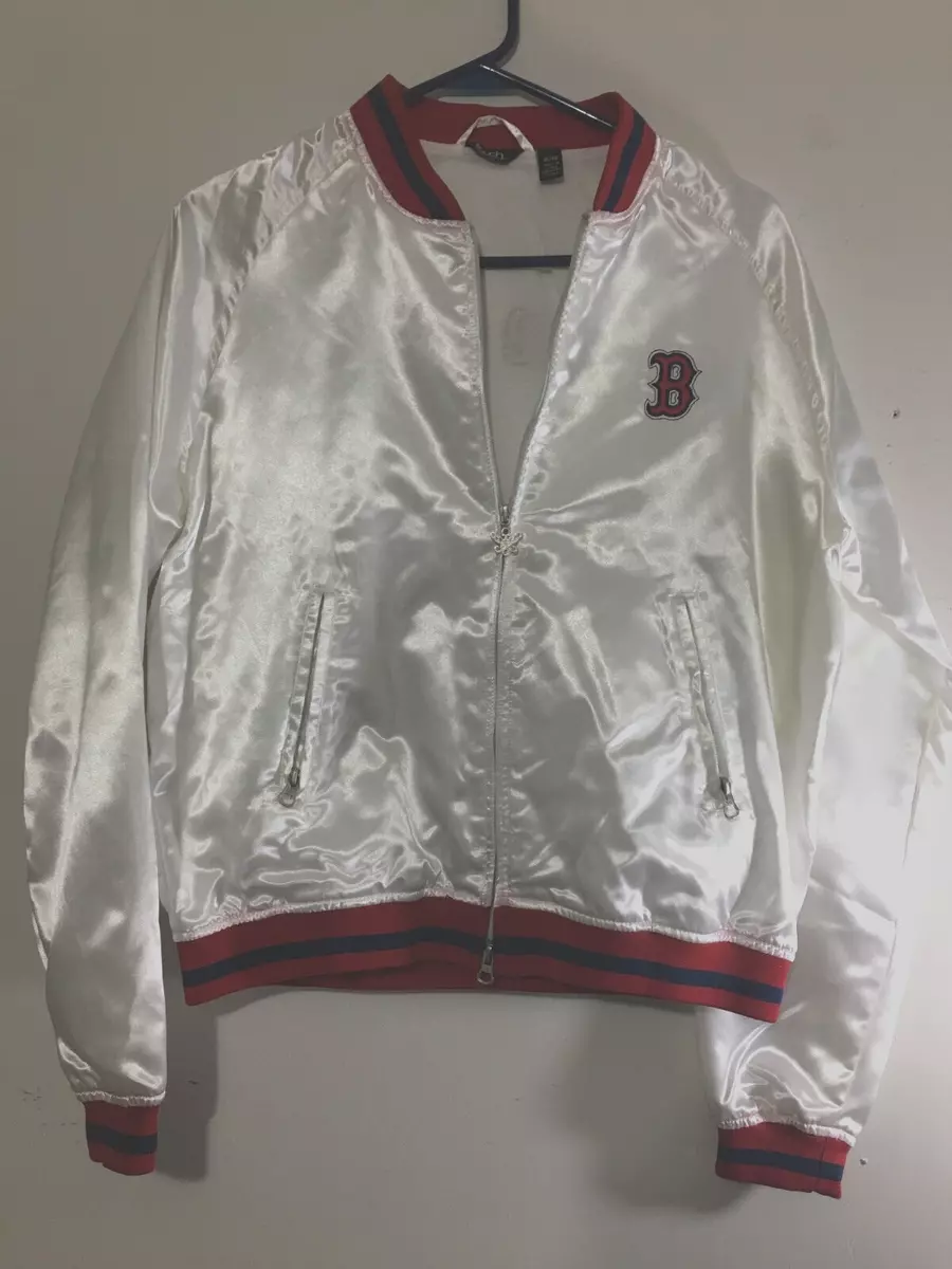 Buy Women's White Leather Bomber Jacket Online at Best Price