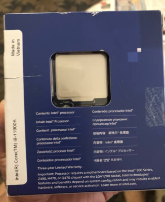 New in box Intel Core i9-11900K Desktop Processor 8 Cores 16