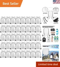 Customizable 40-Pack Drawstring Backpacks - Perfect for Team & Party Events