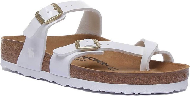birkenstock mayari patent white
