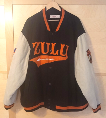ZULU CANNIBAL GIANTS Vintage Negro League Baseball Coat Jacket -JC