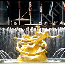 1950s Rockefeller Center Fountain Chase Bank New York NYC 8mm Movie Film