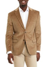LAUREN by RALPH LAUREN Polo Khaki Brown Corduroy Jacket Macy's Size 42 R   161