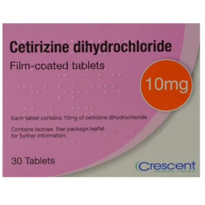 Cetirizine Dihydrochloride 10mg - 30 , 180 , 360 , 540 , 720 , 900