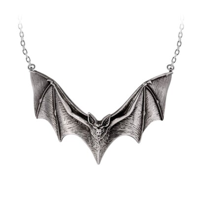 Alchemy Gothic Descending Darkness Bat Necklace Choker Vampire Punk Emo Horror