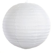  Set of 3 Indoor / Outdoor Party Wedding Decorative Round White Paper Lantern