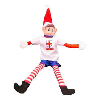 England Football Kit For Elves Behavin Male Euro 2024 Bad Elf Doll Complete
