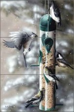 Bird Tile Mural Justin Sparks Wildlife Art Ceramic Backsplash JSA008