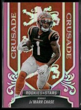2023 Panini Rookies & Stars #CR-7 Ja'Marr Chase Crusade Pink #/75