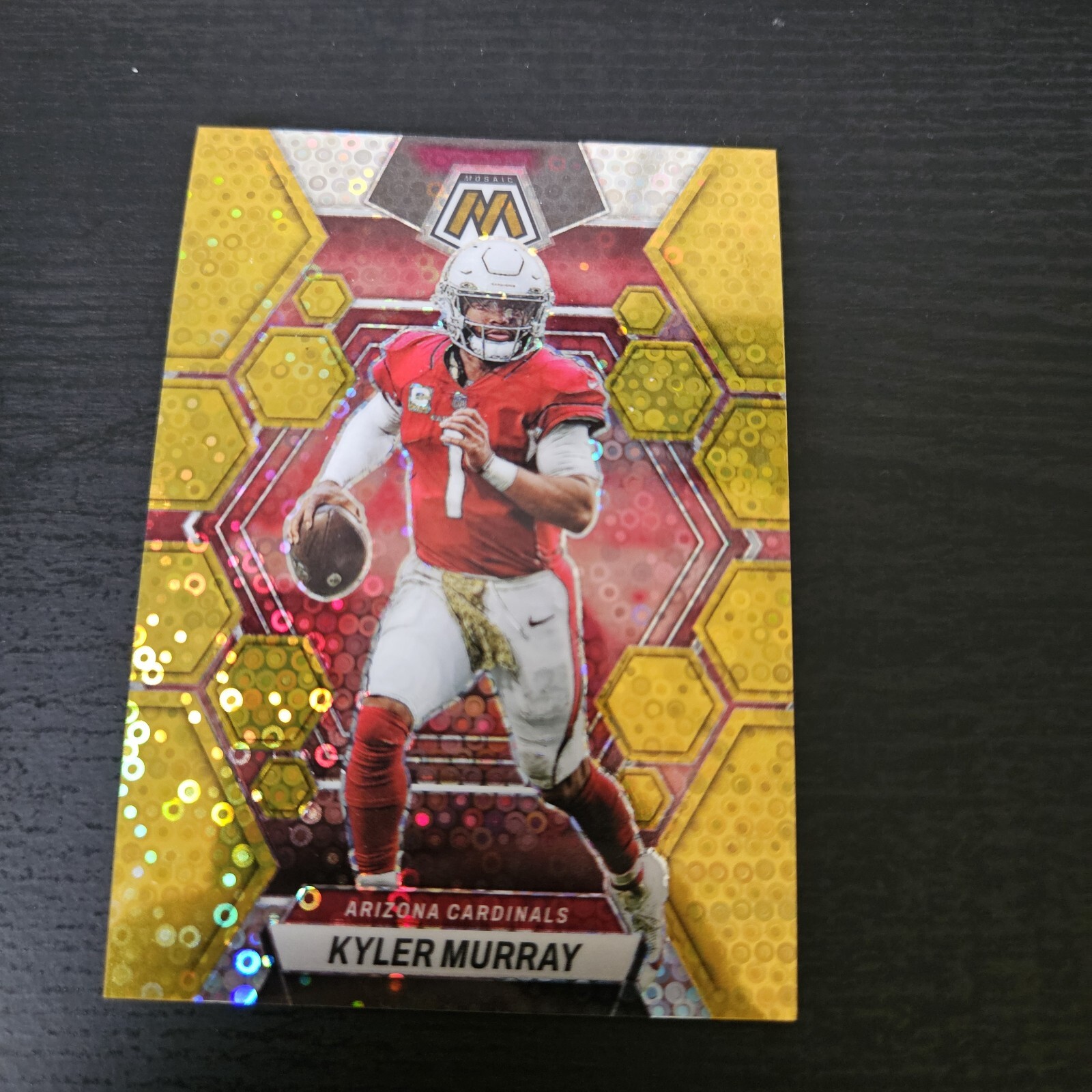 2023 Panini Mosaic Gold Mosaic Prizm #1 Kyler Murray /10 RARE SSP No Huddle!!