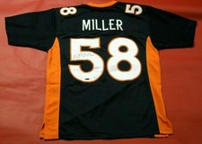 VON MILLER AUTOGRAPHED DENVER BRONCOS JERSEY TRISTAR