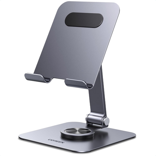 Tablet Stand Holder for Desk 360° Rotating Base Aluminum Tablet Holder Adjustabl - Photo 9/12
