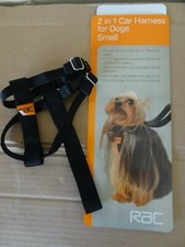 Harnais de voiture RAC 2 en 1 pour petits chiens poitrine max 30 - 41 cm (12-16") instructions