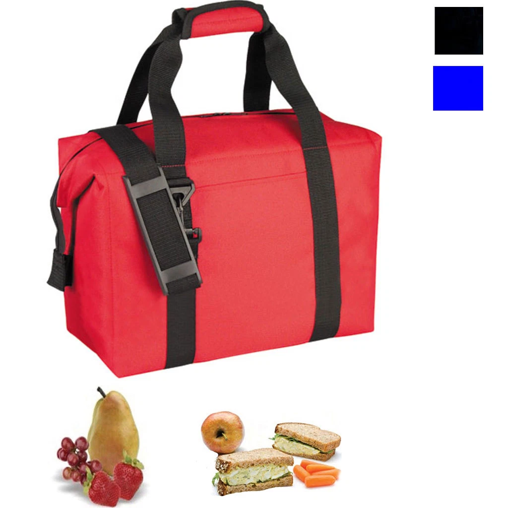 Wide Mouth Insulated Cooler Lunch Box Bags Picnic Beer Drink Water 14 x11-3/4"