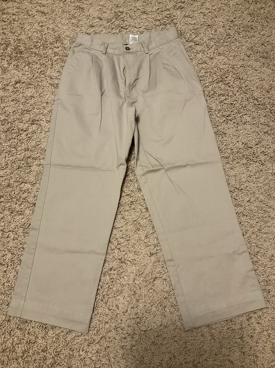 Vintage Dockers Pleated Khaki Pants Boys 18 Regular Casual Chino