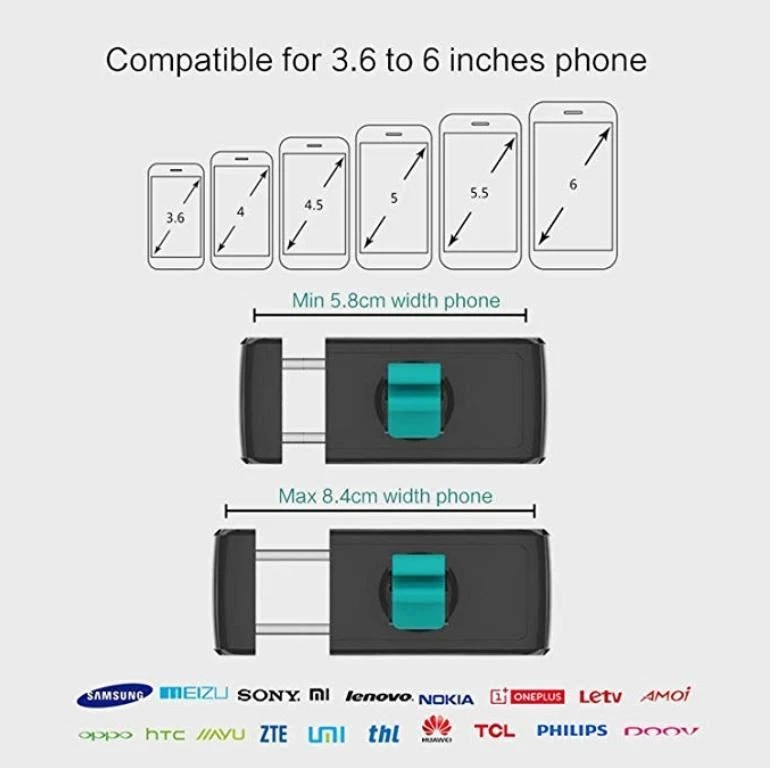 USAMS Car Smart Phone Stand Air Vent Mount Holder 360 Rotatable Support Mobile - Image 3 of 4