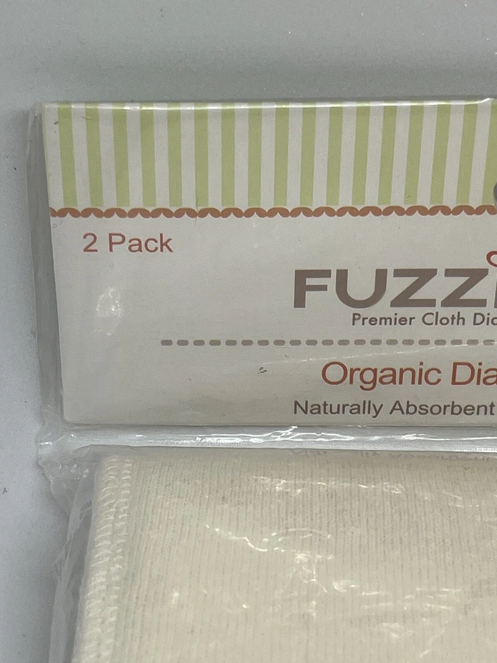 Новый FuzziBunz органическая ткань подгузники вставки комплект 2 средний большой полиэстер флис - Изображение 4 из 4