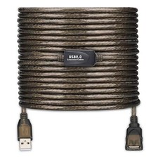 USB 2.0 Type A Male to A Female Active Repeater Extension Cable 50ft, High Speed