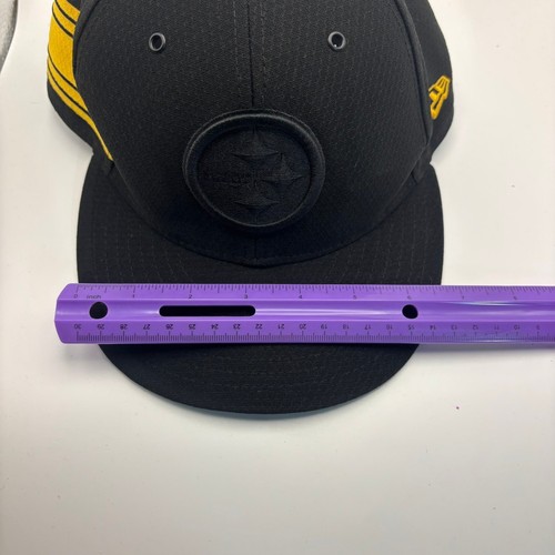 New Era Pittsburgh Steelers Black Yellow Gold 9FiftySnapback Hat - Picture 3 of 7