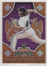 2019 Panini Chronicles Crusade Purple Mojo Prizm 65/75 Shaun Anderson #15 s3g