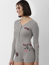 Forever 21 x Hello Kitty Long Sleeve Pajama Romper Size M