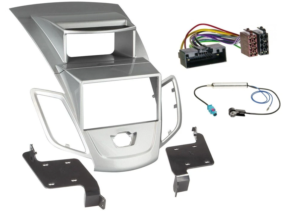 JVC DAB Bluetooth MP3 USB 2DIN Autoradio für Ford Fiesta 2010-17 Display silber - Bild 3 von 4