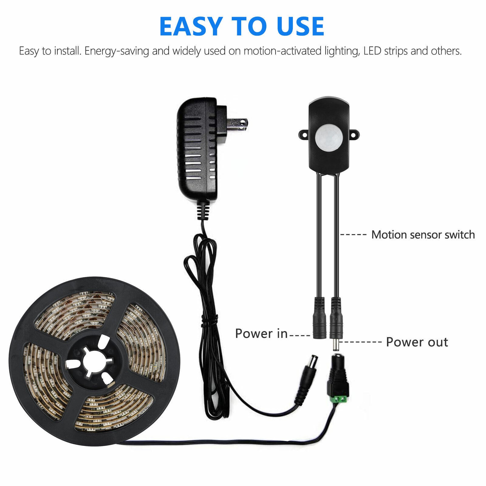 5-24V DC Port Detector Infrared PIR Motion Sensor Switch For Led Light Strip ff