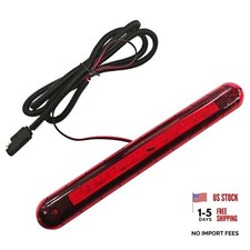 Third Brake Light 24 LED 12V High Mount Stop Light Lamp Assembly, Universal red