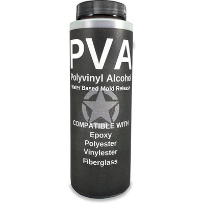 PVA Water Based Mould Release - Polyvinyl Alcohol Agent for Epoxy, Clear 