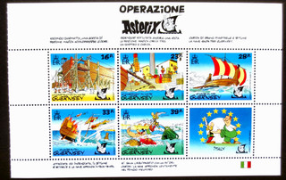 Guernsey 1992 "Operation Asterix" SG 583/587 in MNH Booklet Pane